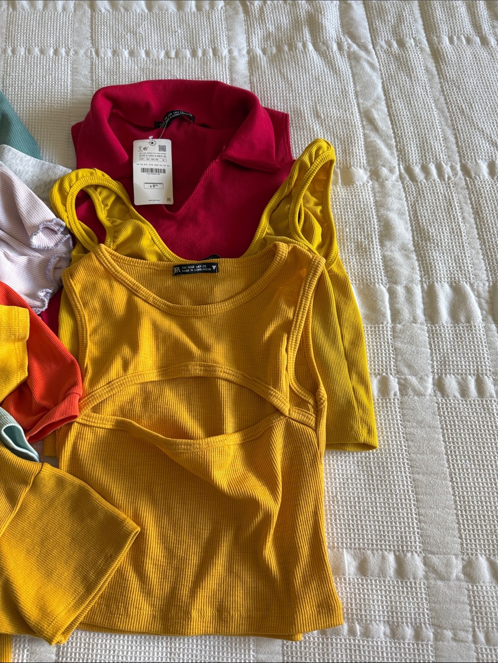 Zara Womens Short Sleeve Tops - Mixed Colors / size S / all NWT - Picture 5 of 5